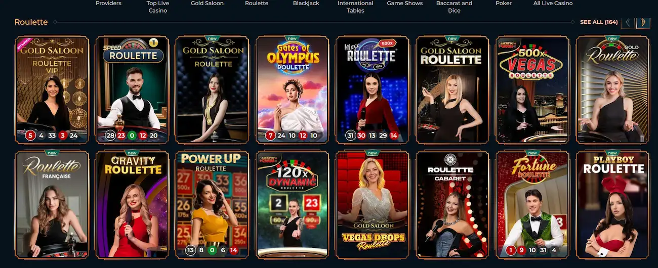 Monsterwin live roulette table with betting limits and wheel display